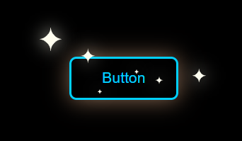 Creative animated button with glowing star effects built using HTML and CSS hover animation
