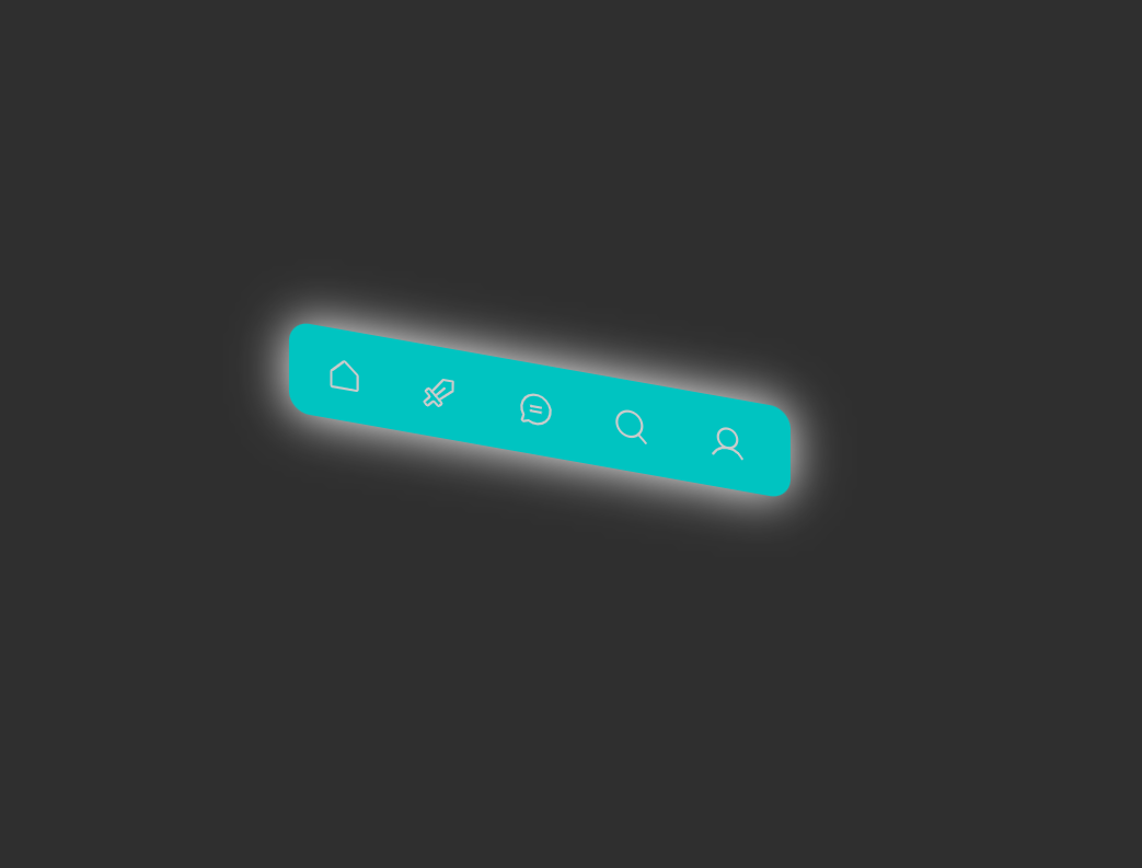 Skewed navigation menu with angled backgrounds and 3D hover effects built using HTML and CSS