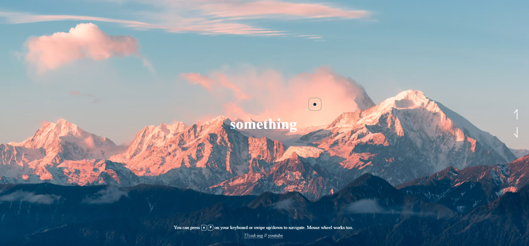Advanced JavaScript image slider with GSAP animation — split-panel vertical transition effect built with HTML CSS and vanilla JavaScript